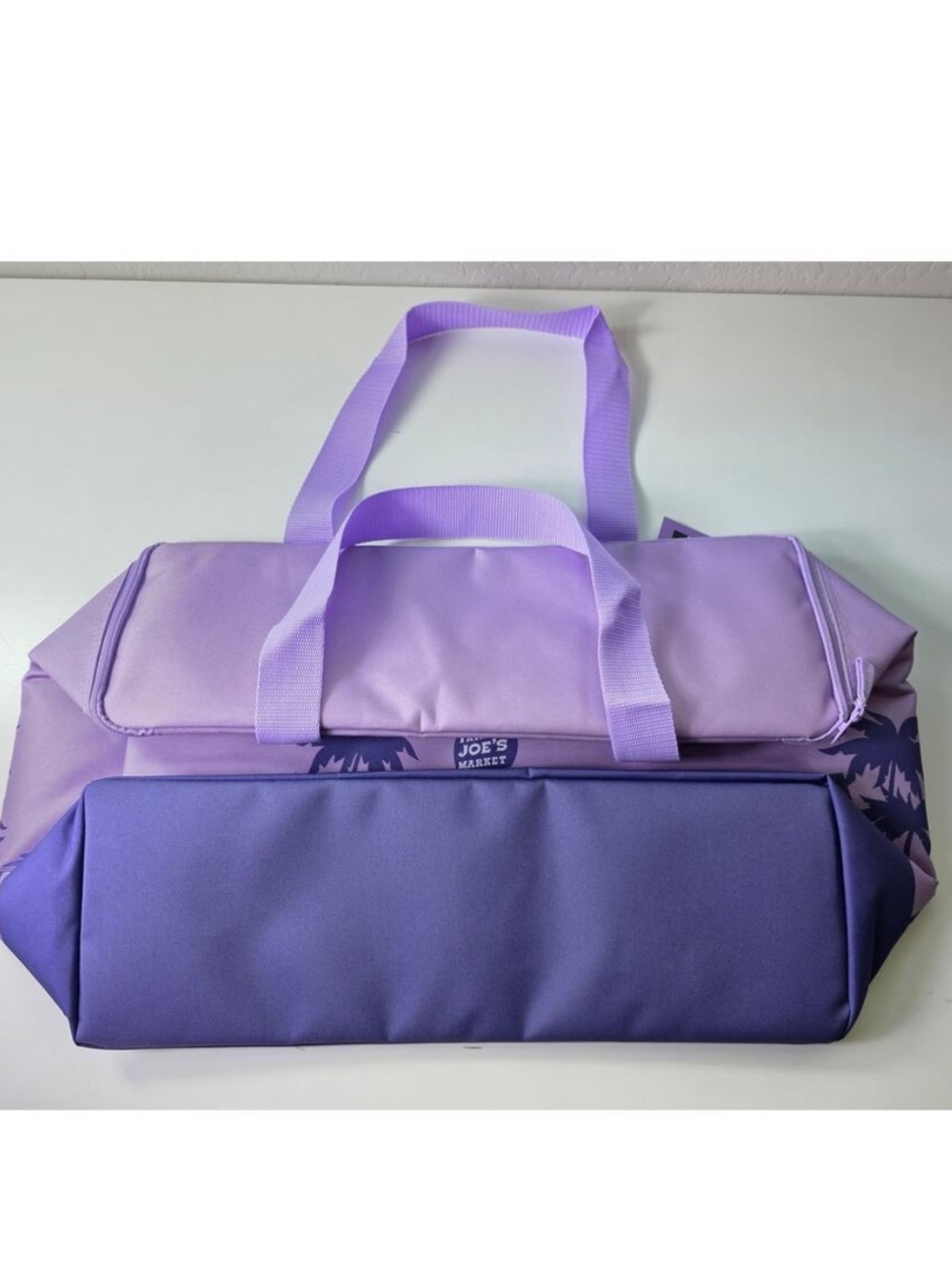 Trader Joe's Lavender Graphic Insulated Bag - Picture 2 of 7
